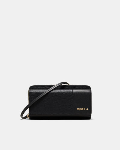 Metro Wallet Crossbody Bag - Black Brushed LG