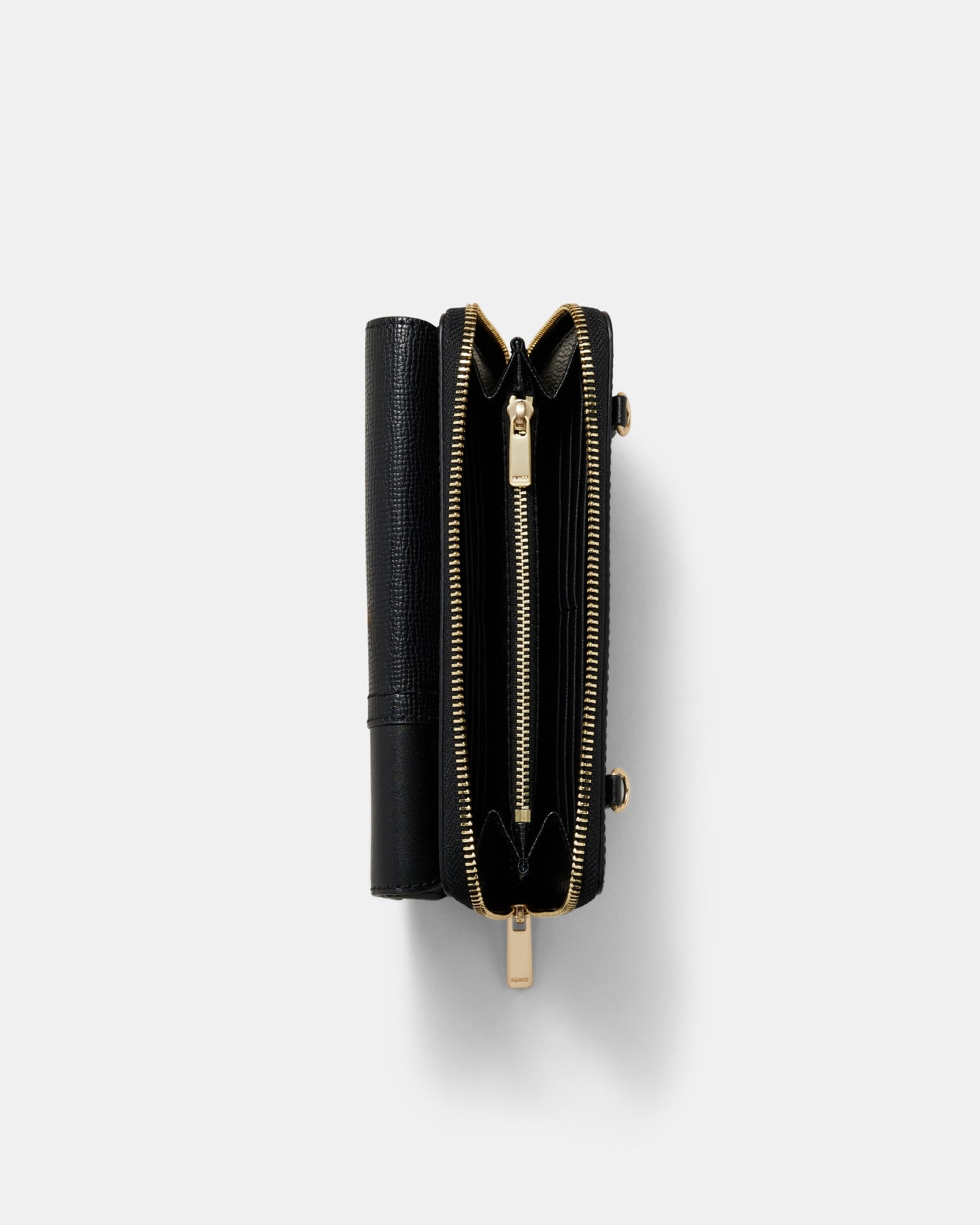 Metro Wallet Crossbody Bag - Black Brushed LG