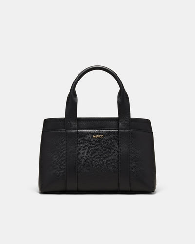 Natalie Mini Tote Bag - Black Light Gold