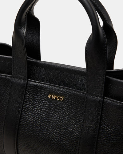 Natalie Mini Tote Bag - Black Light Gold