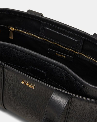 Natalie Mini Tote Bag - Black Light Gold