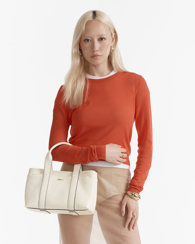 Natalie Mini Tote Bag - Alabaster