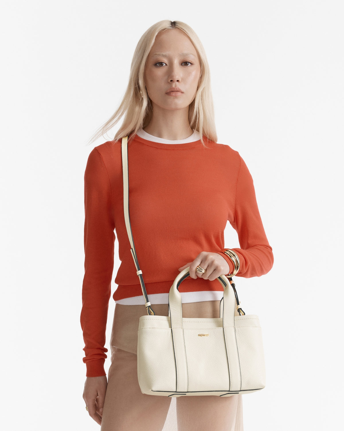 Natalie Mini Tote Bag - Alabaster