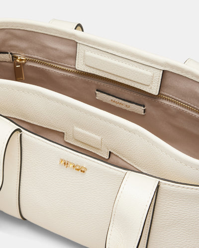 Natalie Mini Tote Bag - Alabaster