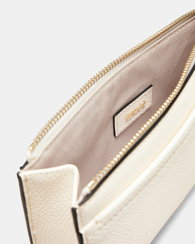 Natalie Gusset Pouch - Alabaster
