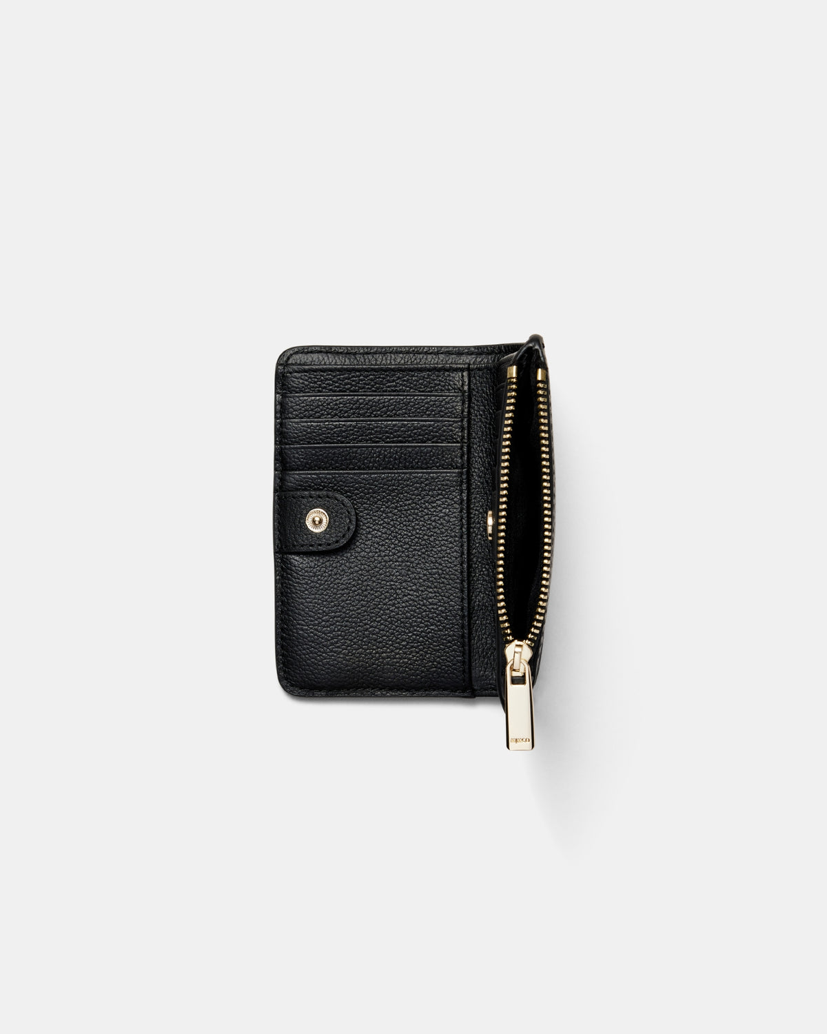 Natalie Medium Wallet - Black Light Gold
