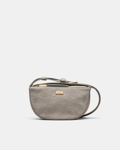 Parker Crescent Crossbody Bag - Fog