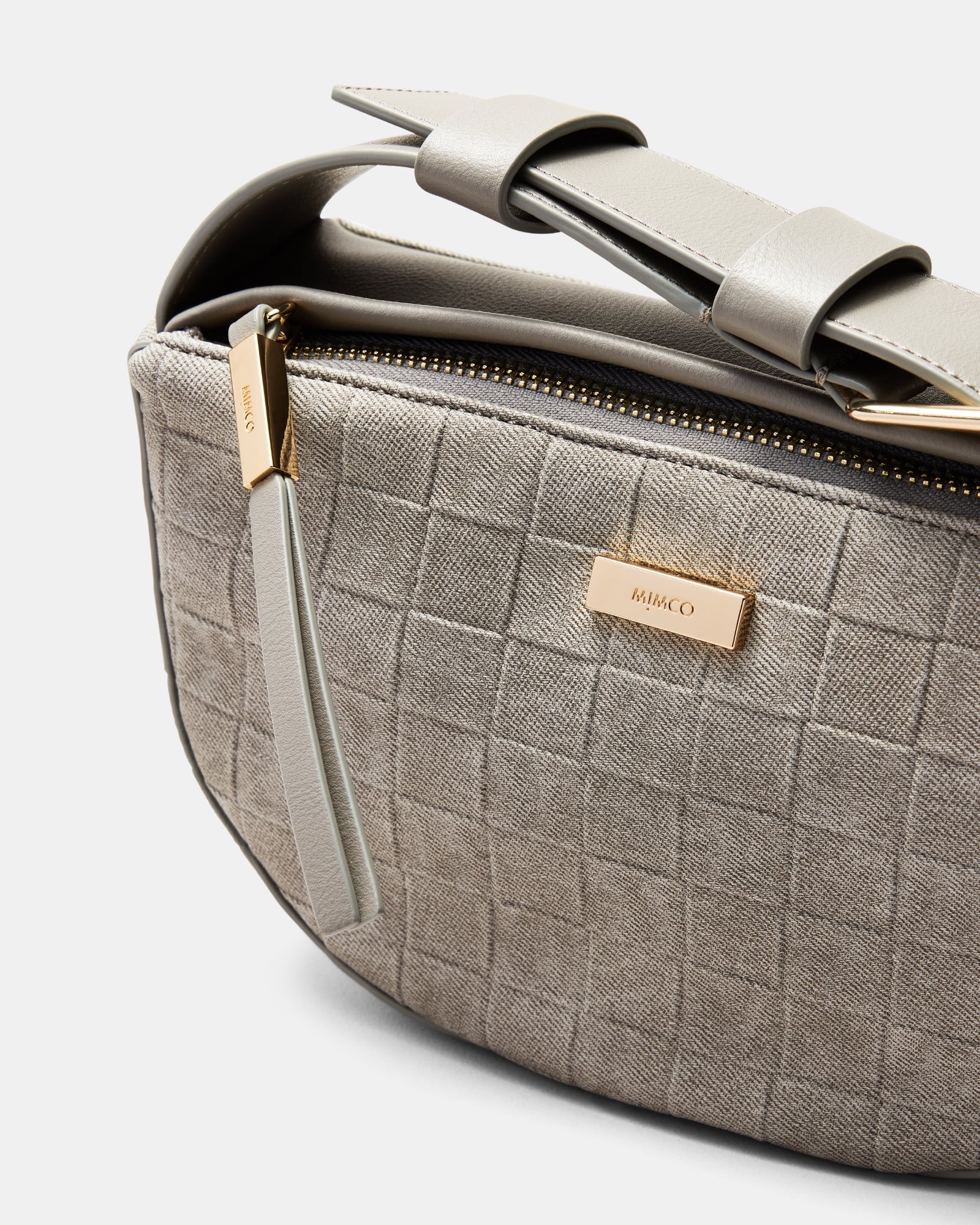 Parker Crescent Crossbody Bag - Fog