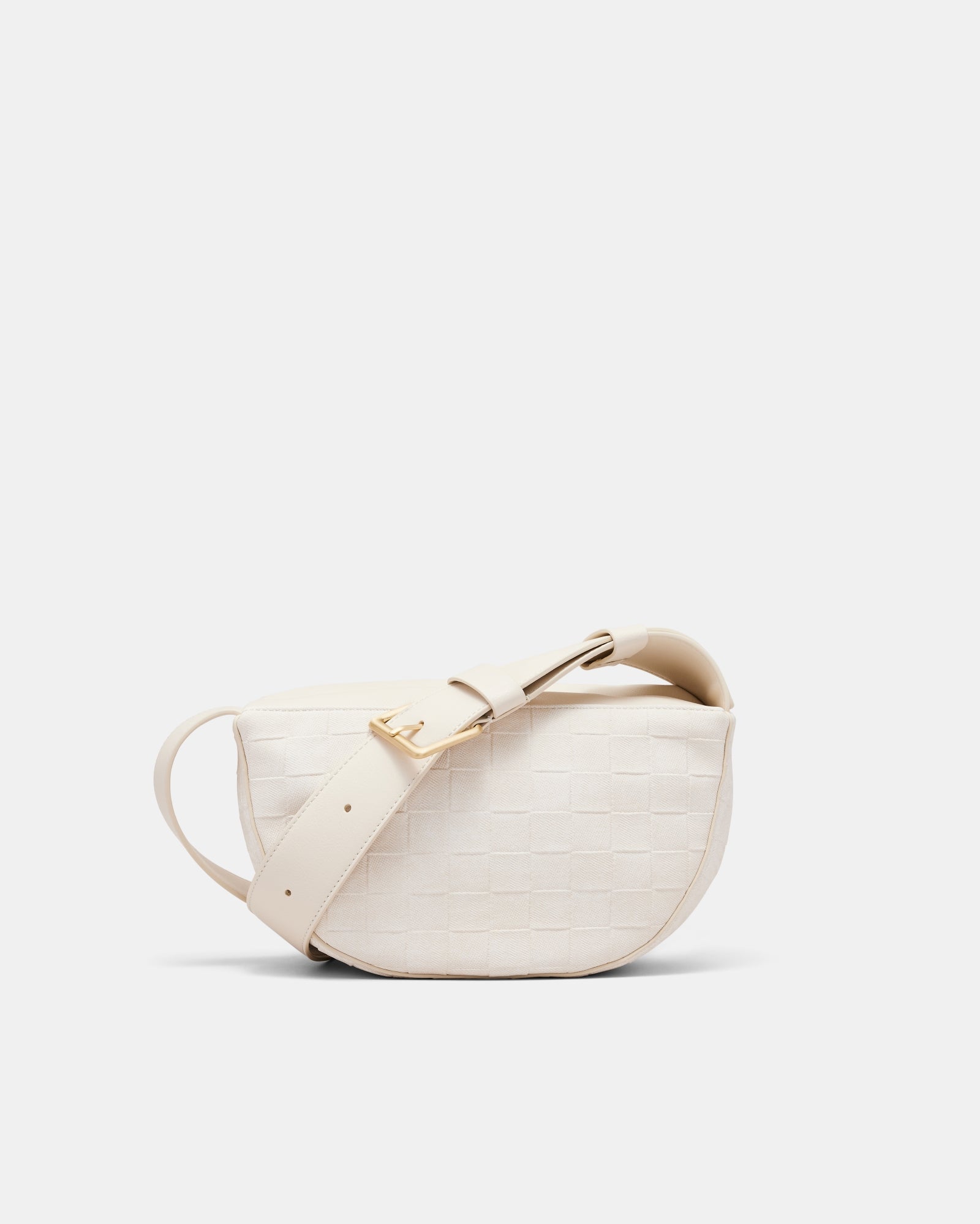 Parker Crescent Crossbody Bag - Alabaster