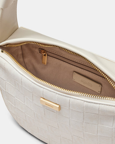 Parker Crescent Crossbody Bag - Alabaster