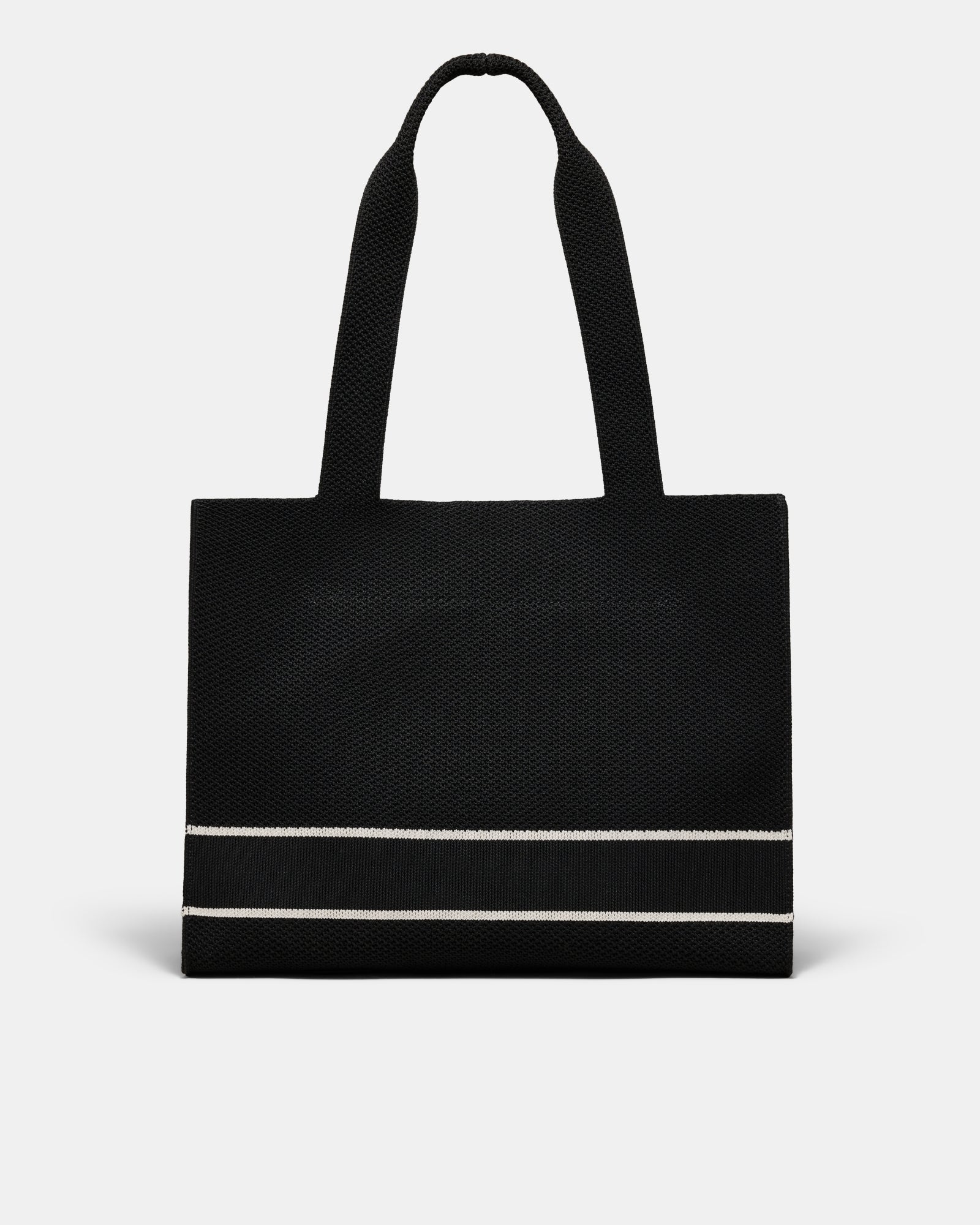Blondie Boxy Tote Bag - Black Silver