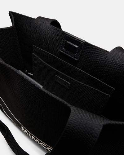 Blondie Boxy Tote Bag - Black Silver
