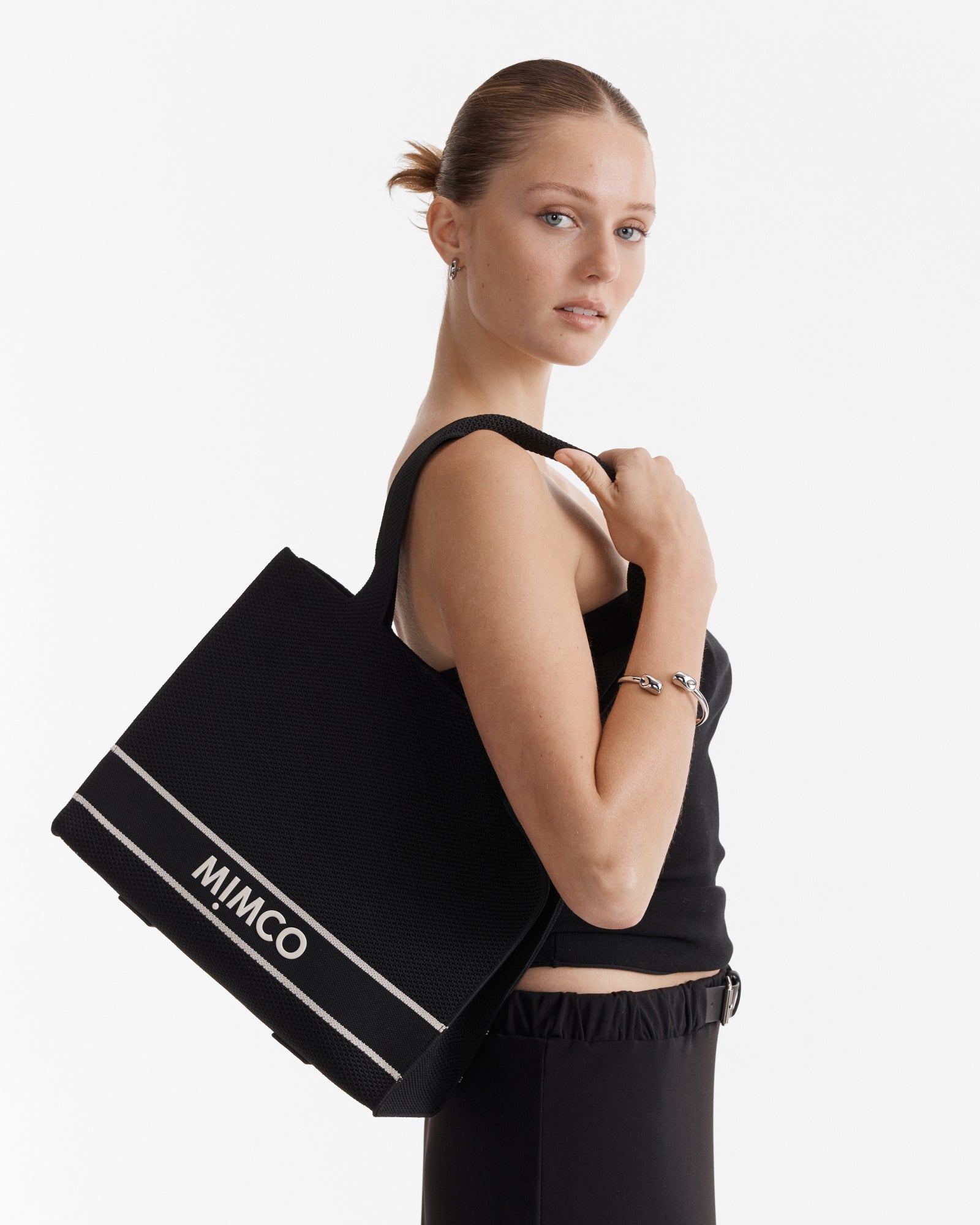 Blondie Boxy Tote Bag - Black