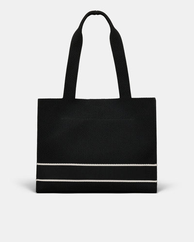 Blondie Boxy Tote Bag - Black
