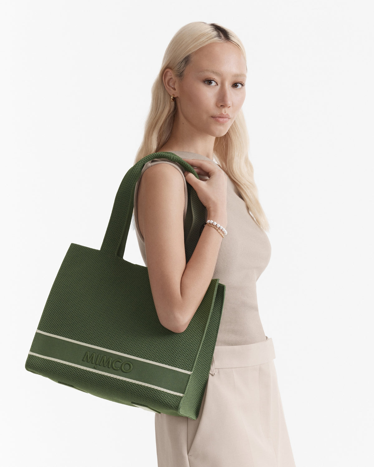 Blondie Boxy Tote Bag - Soft Sage
