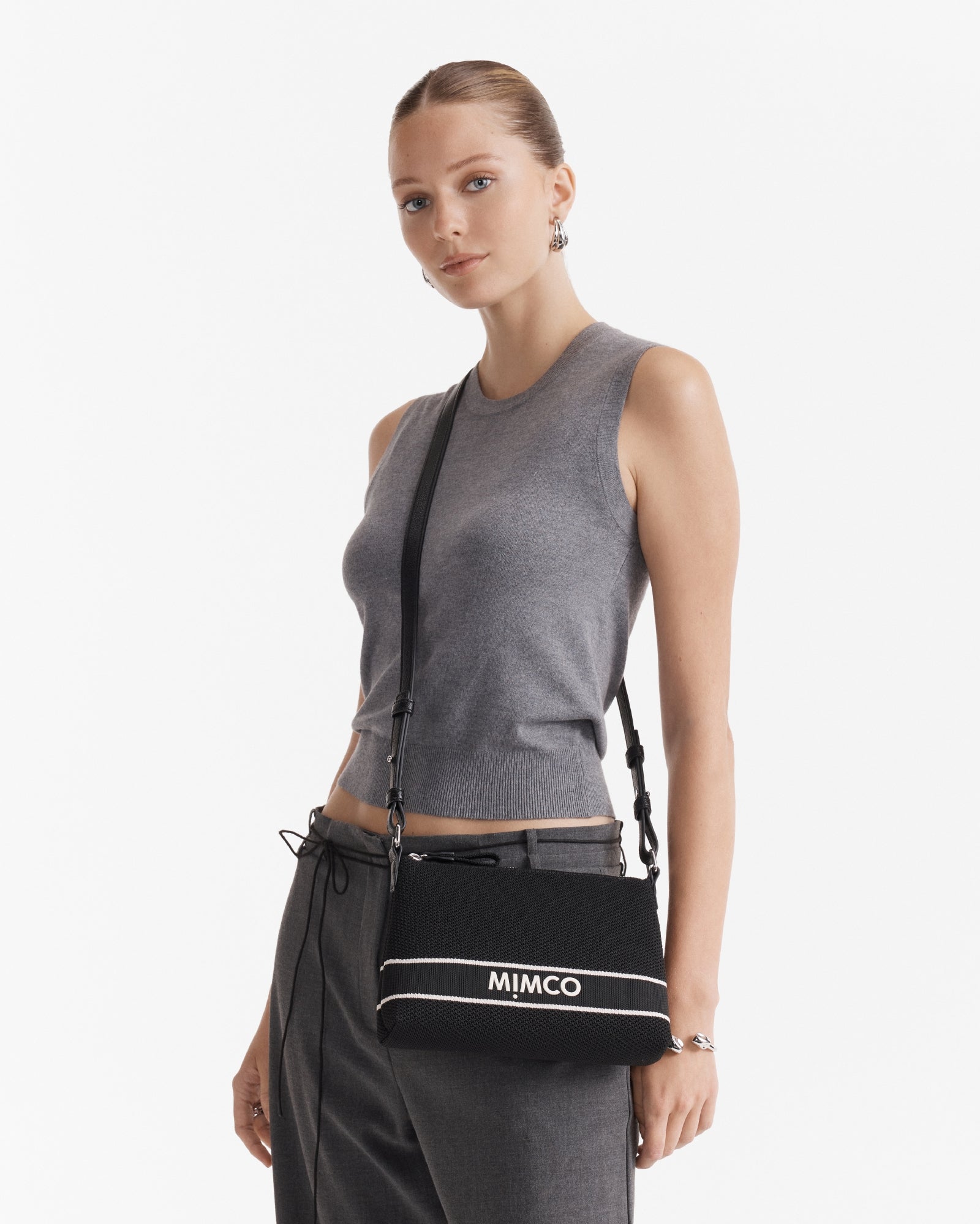 Blondie Crossbody Bag - Black Silver