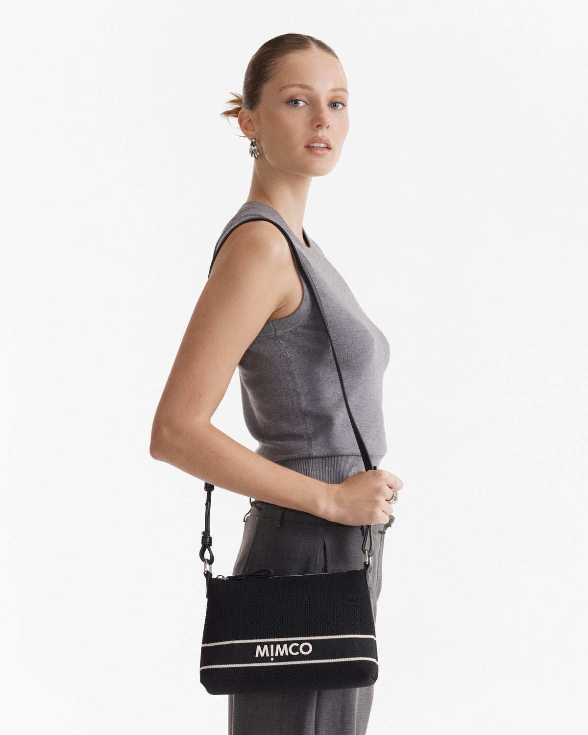 Blondie Crossbody Bag - Black Silver