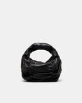 Solace Mini Leather Grab Bag - Black Brushed LG