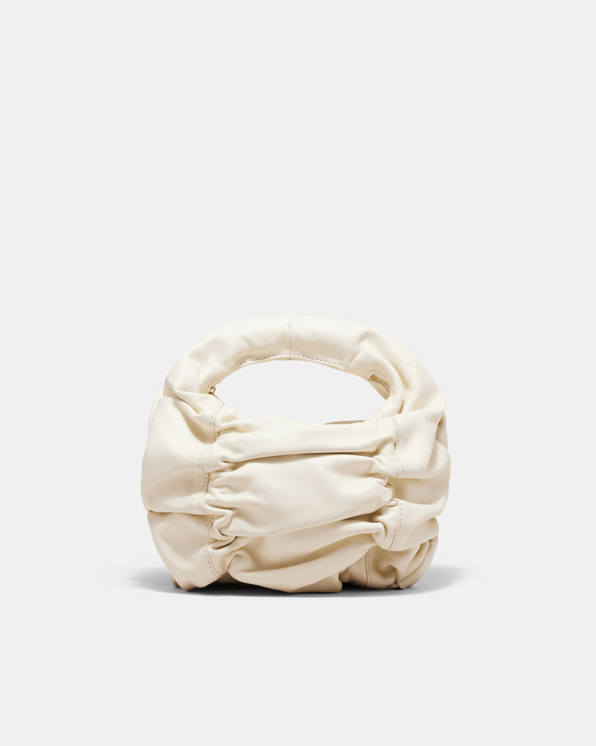 Solace Mini Leather Grab Bag - Alabaster