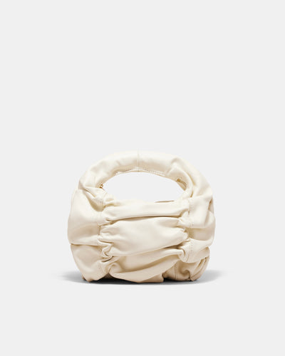 Solace Mini Leather Grab Bag - Alabaster