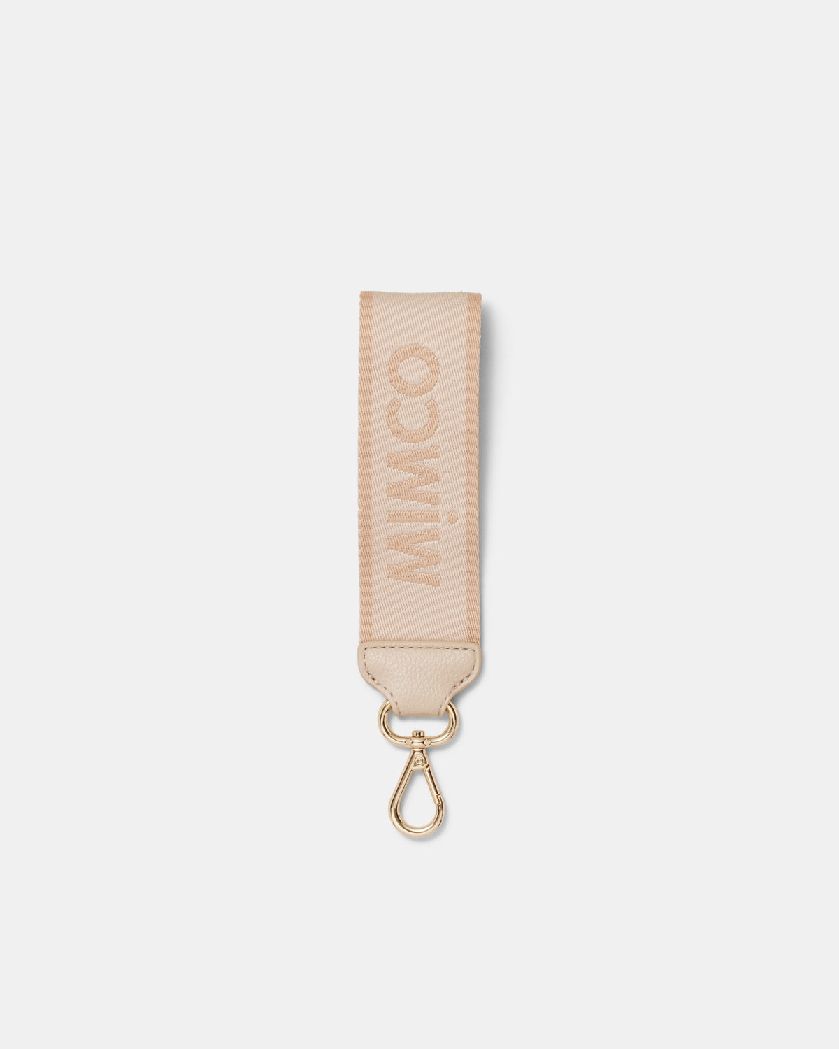 Stripe Webbing Wrist Strap - Biscuit