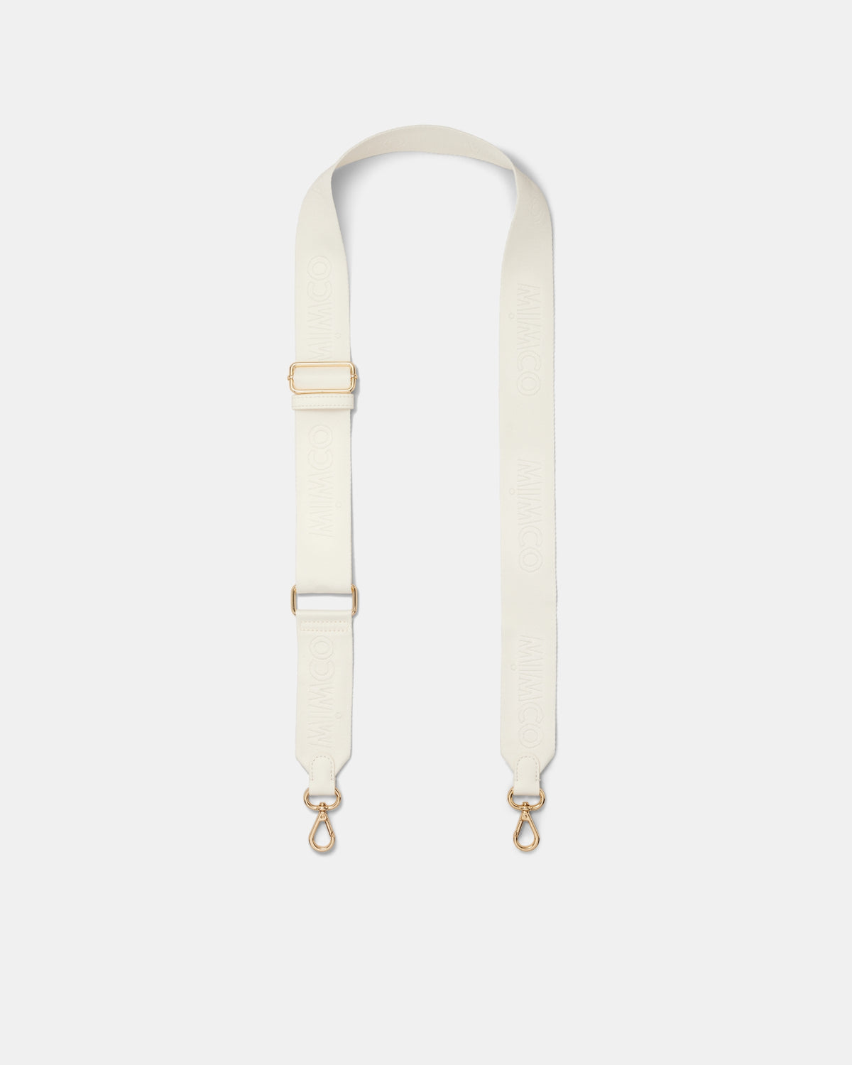 Stripe Webbing Bag Strap - Alabaster