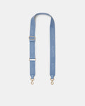 Stripe Webbing Bag Strap - Slate Blue