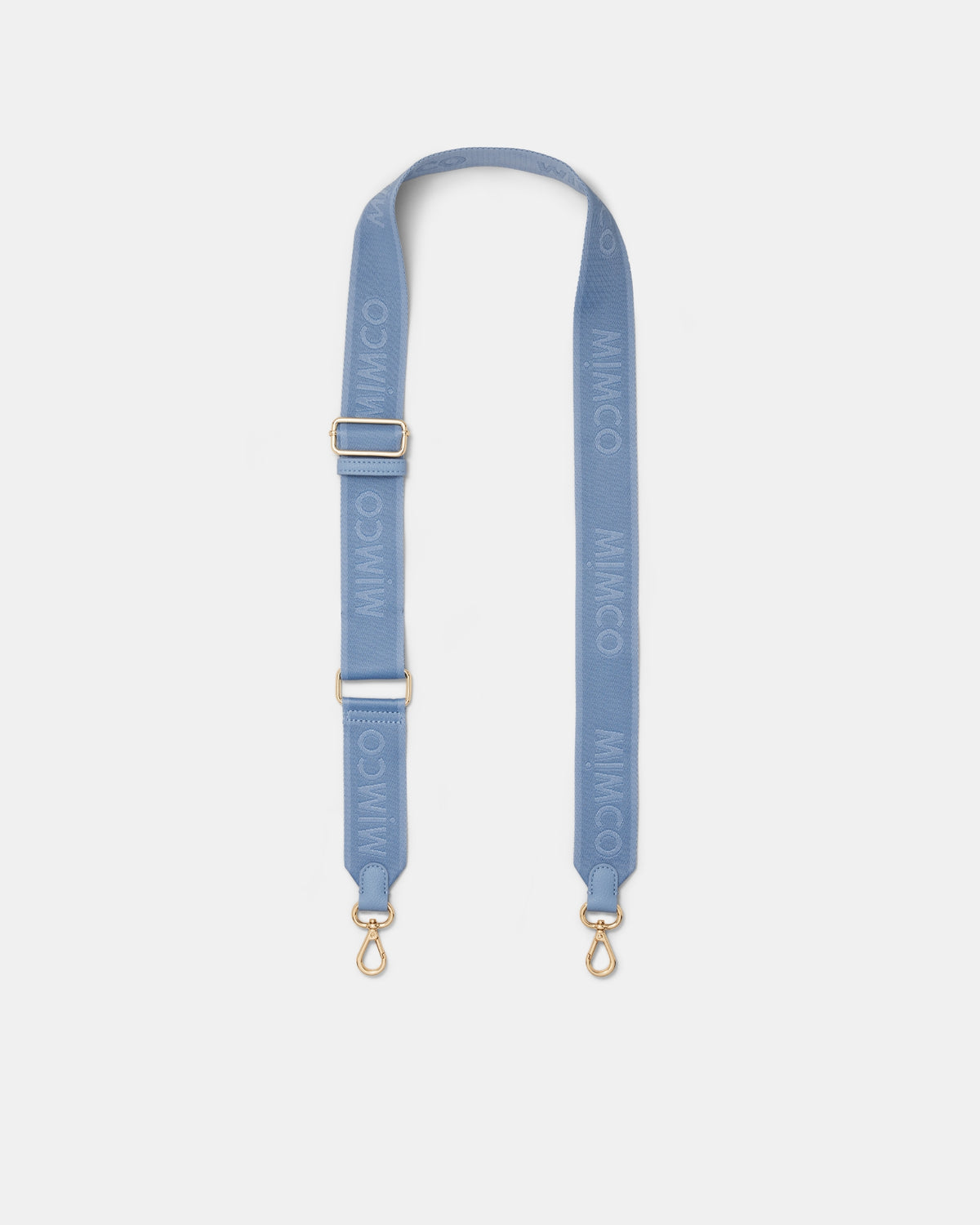 Stripe Webbing Bag Strap - Slate Blue