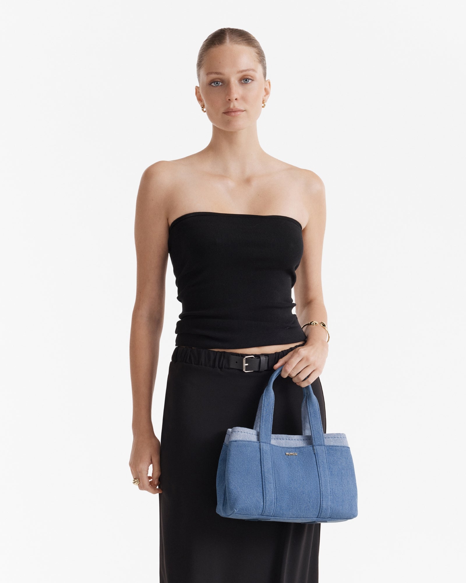 Natalie Mini Tote Bag - Denim