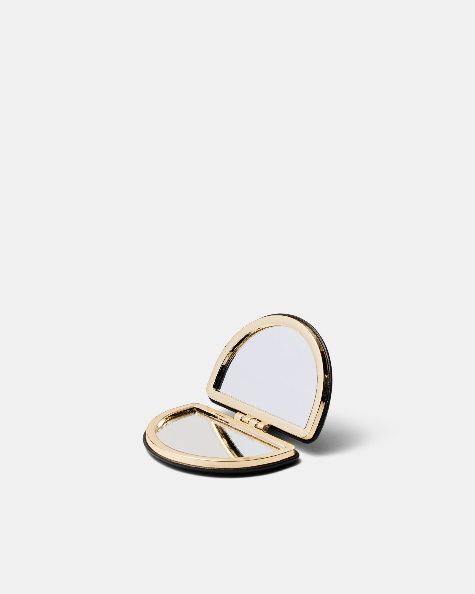 Lune Compact Mirror - Black Light Gold