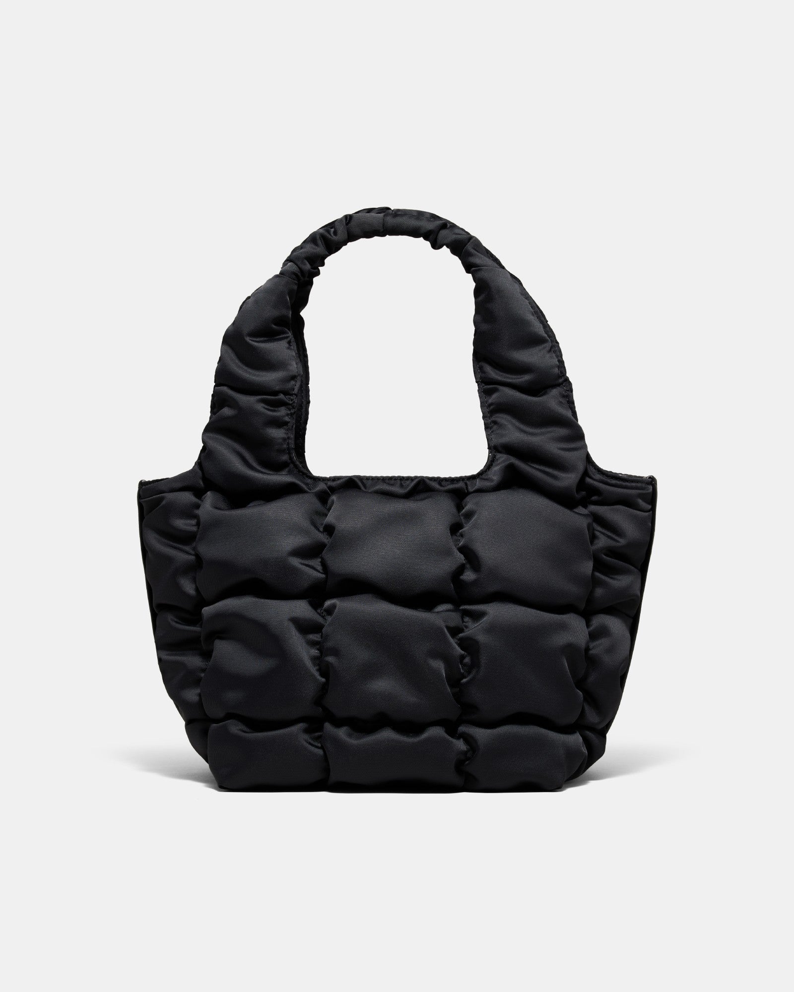 Isadora Quilted Mini Tote Bag - Black Light Gold