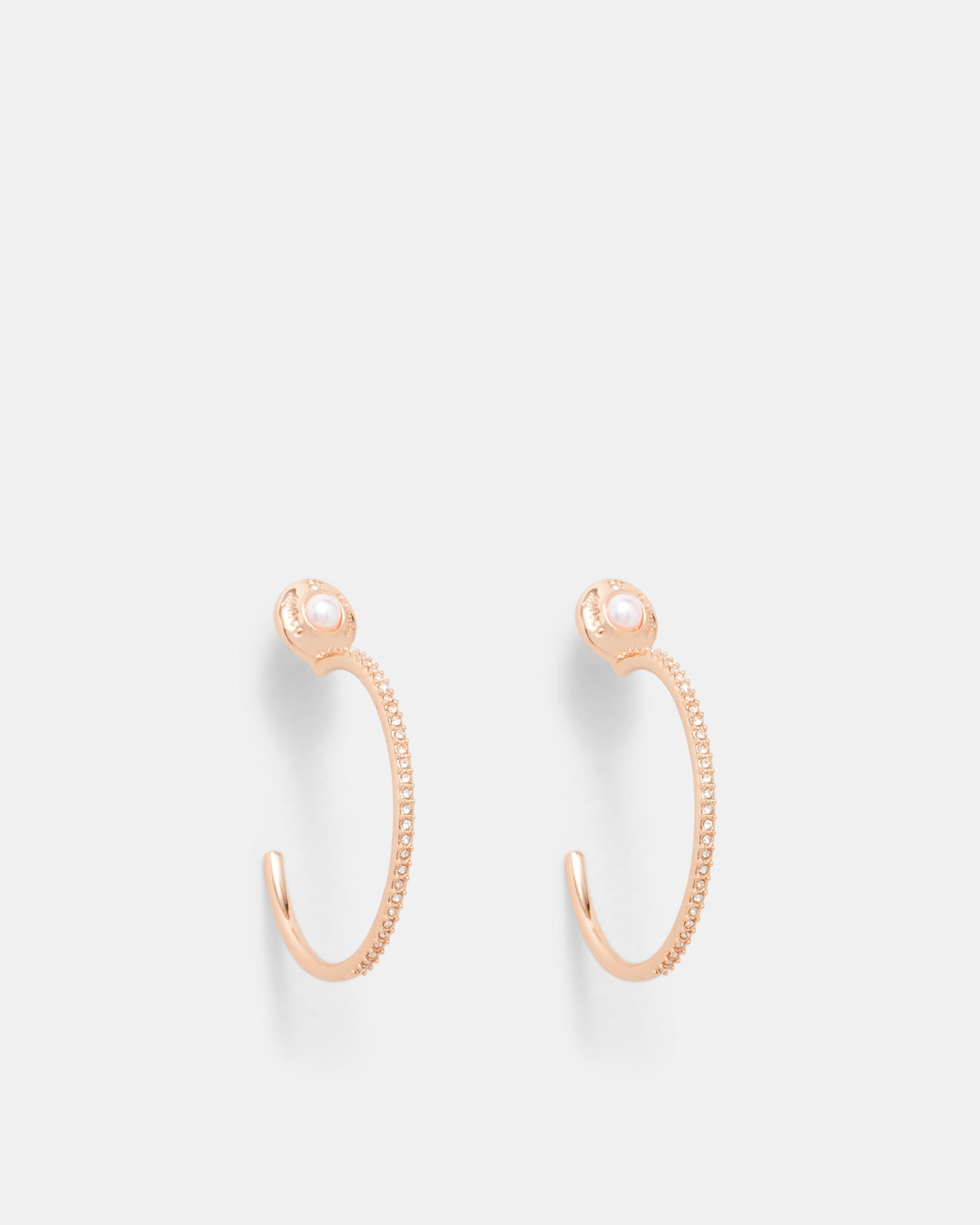 Enliven Large Hoop Earrings - Rose Gold