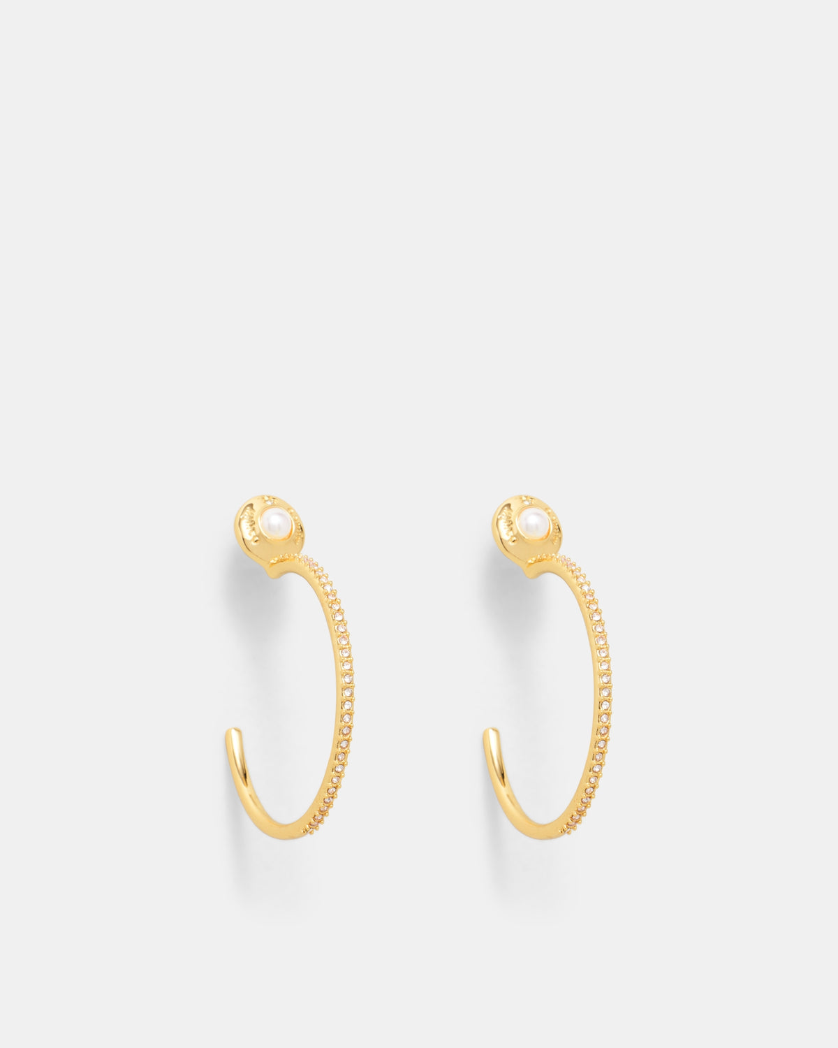 Enliven Large Hoop Earrings - Gold