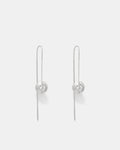 Enliven Thread Earrings - Silver