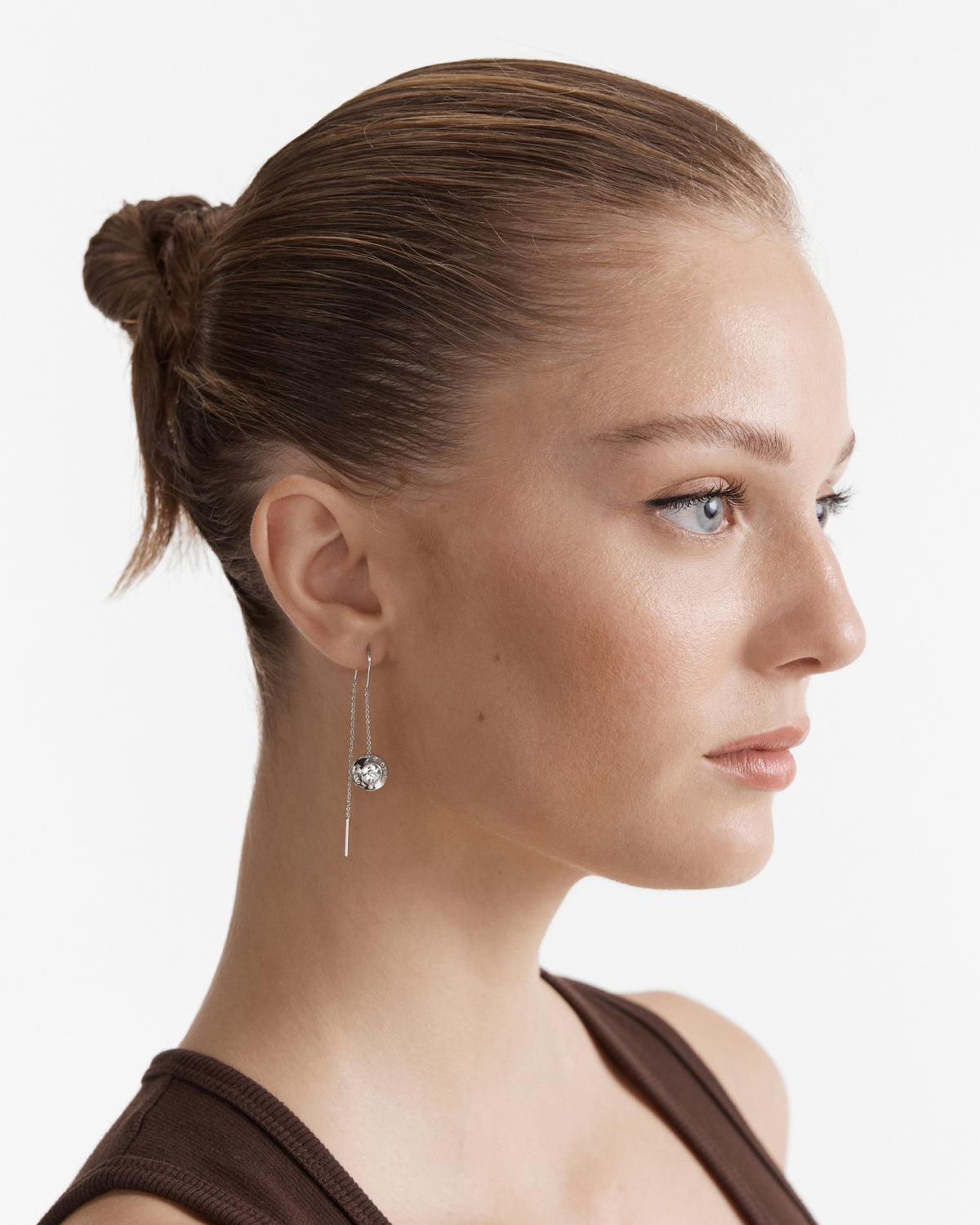 Enliven Thread Earrings - Silver