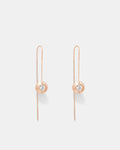 Enliven Thread Earrings - Rose Gold