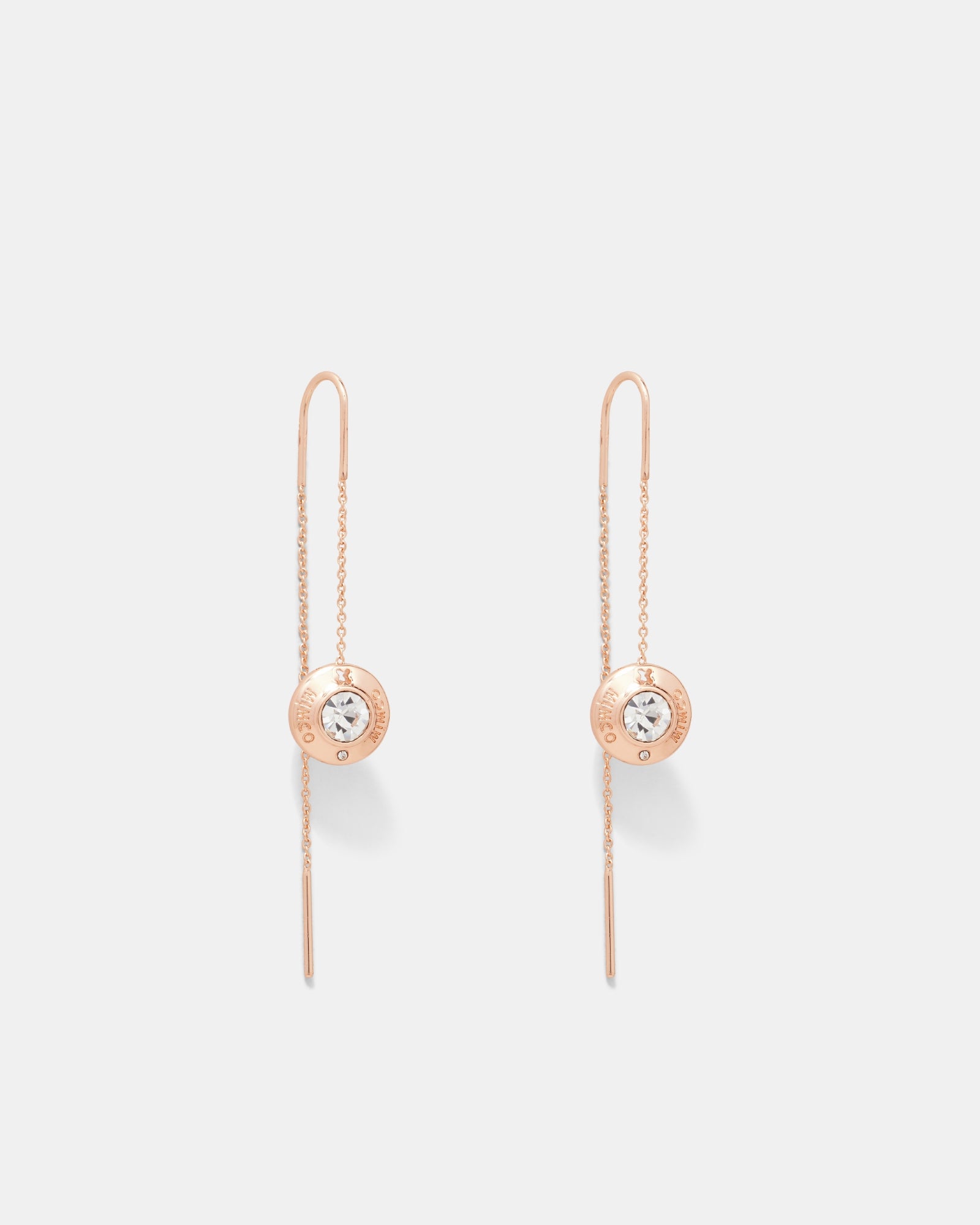 Enliven Thread Earrings - Rose Gold