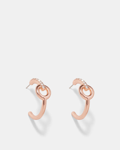 Circulate Large Hoop Earrings - Rose Gold