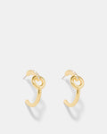 Circulate Large Hoop Earrings - Gold
