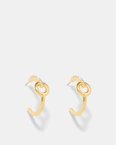 Circulate Large Hoop Earrings - Gold