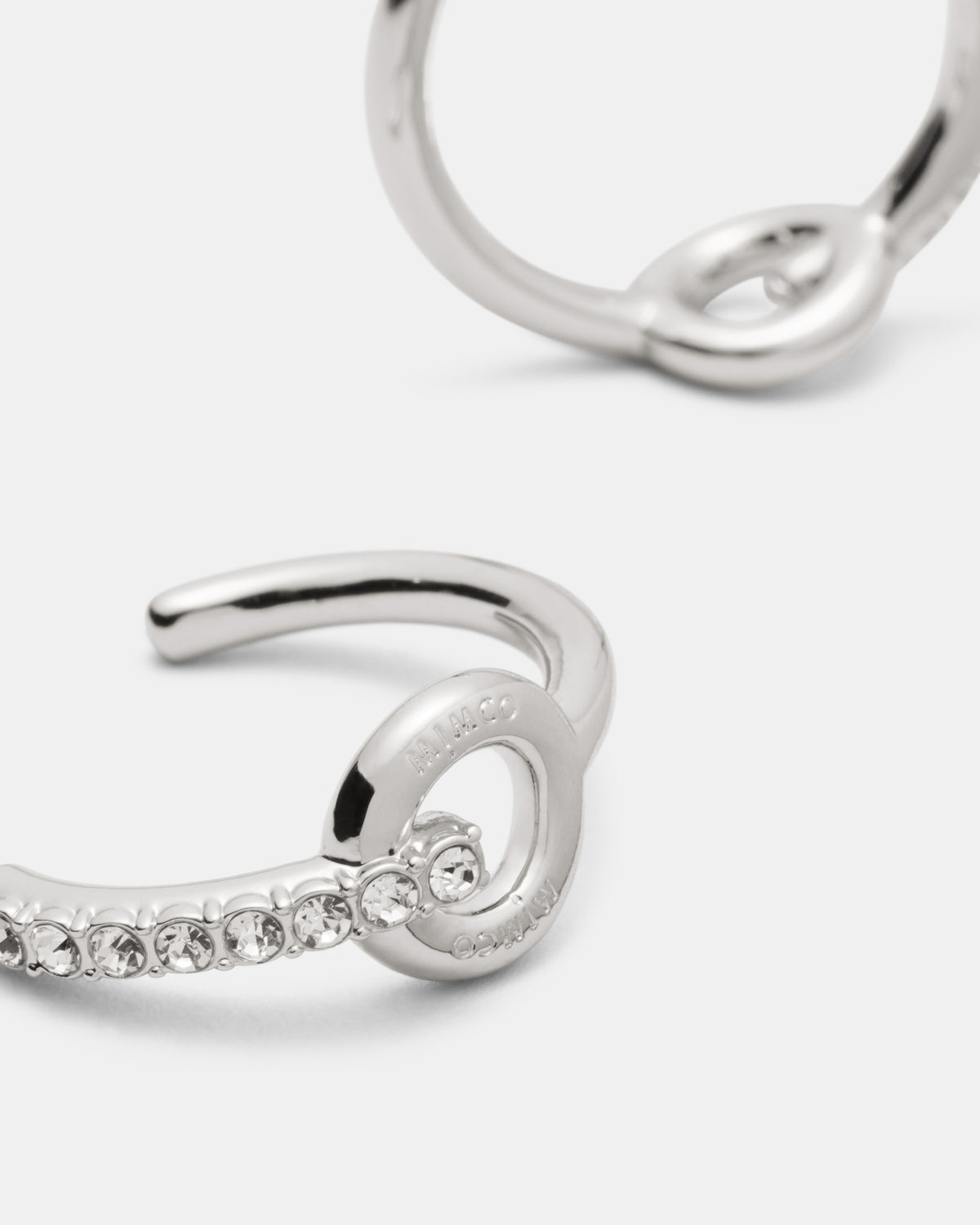 Circulate Large Hoop Earrings - Silver