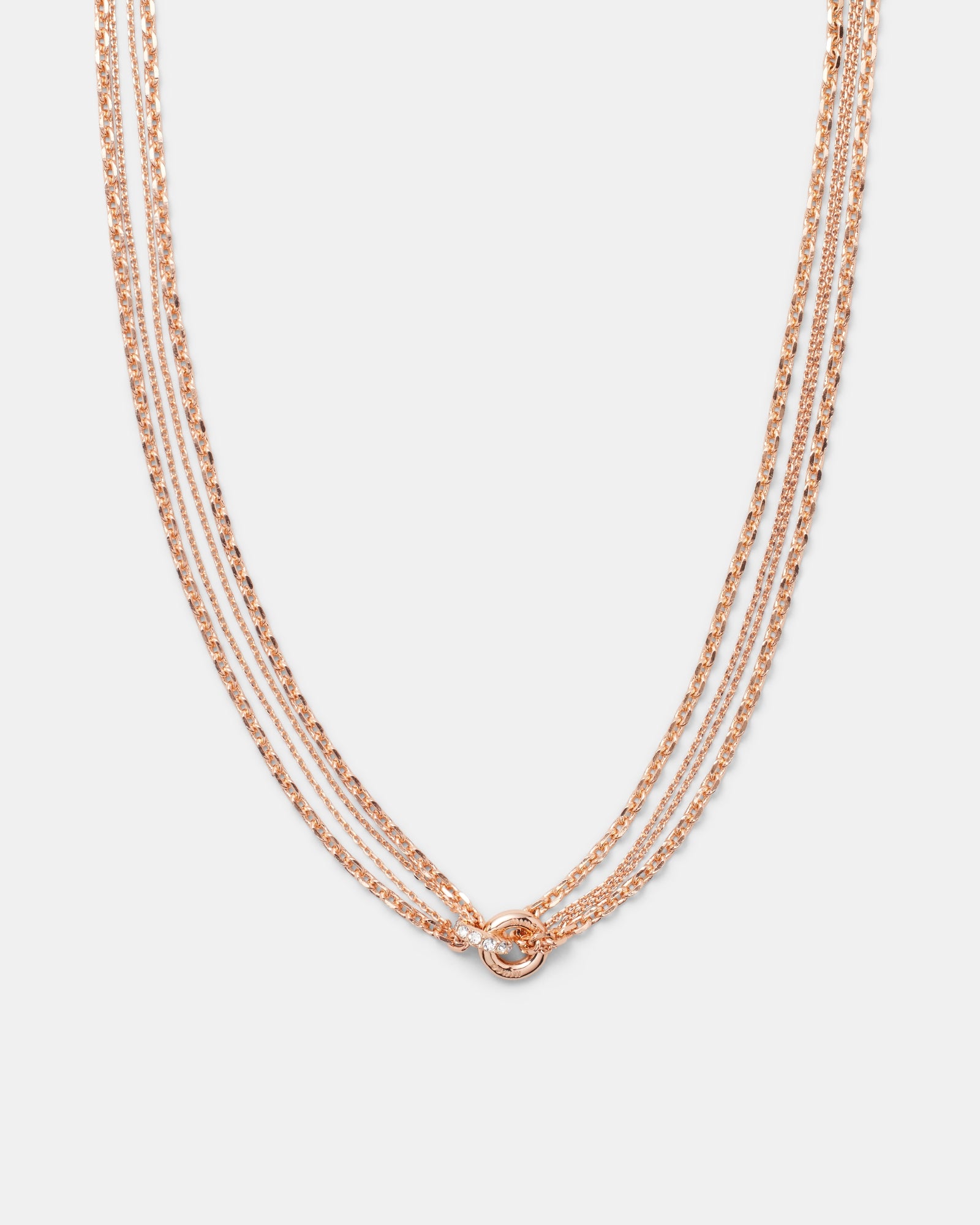 Circulate Chain Necklace - Rose Gold