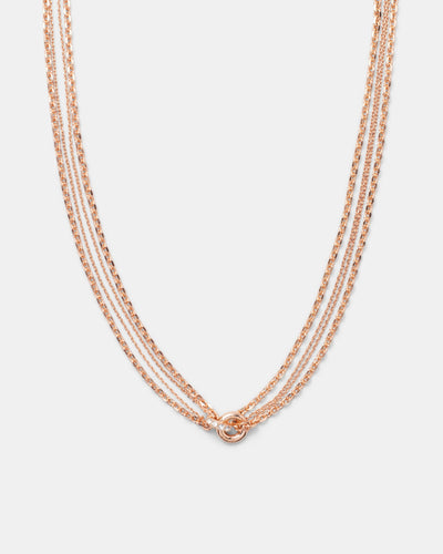 Circulate Chain Necklace - Rose Gold