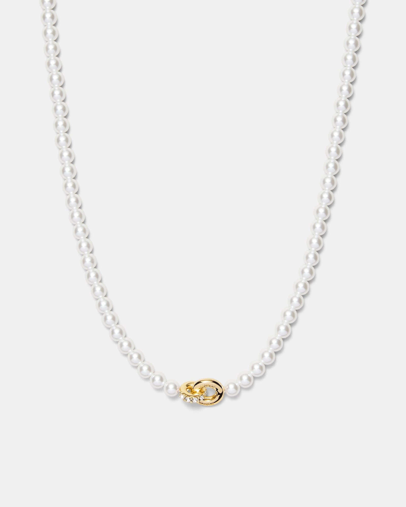 Circulate Pearl Necklace - Gold