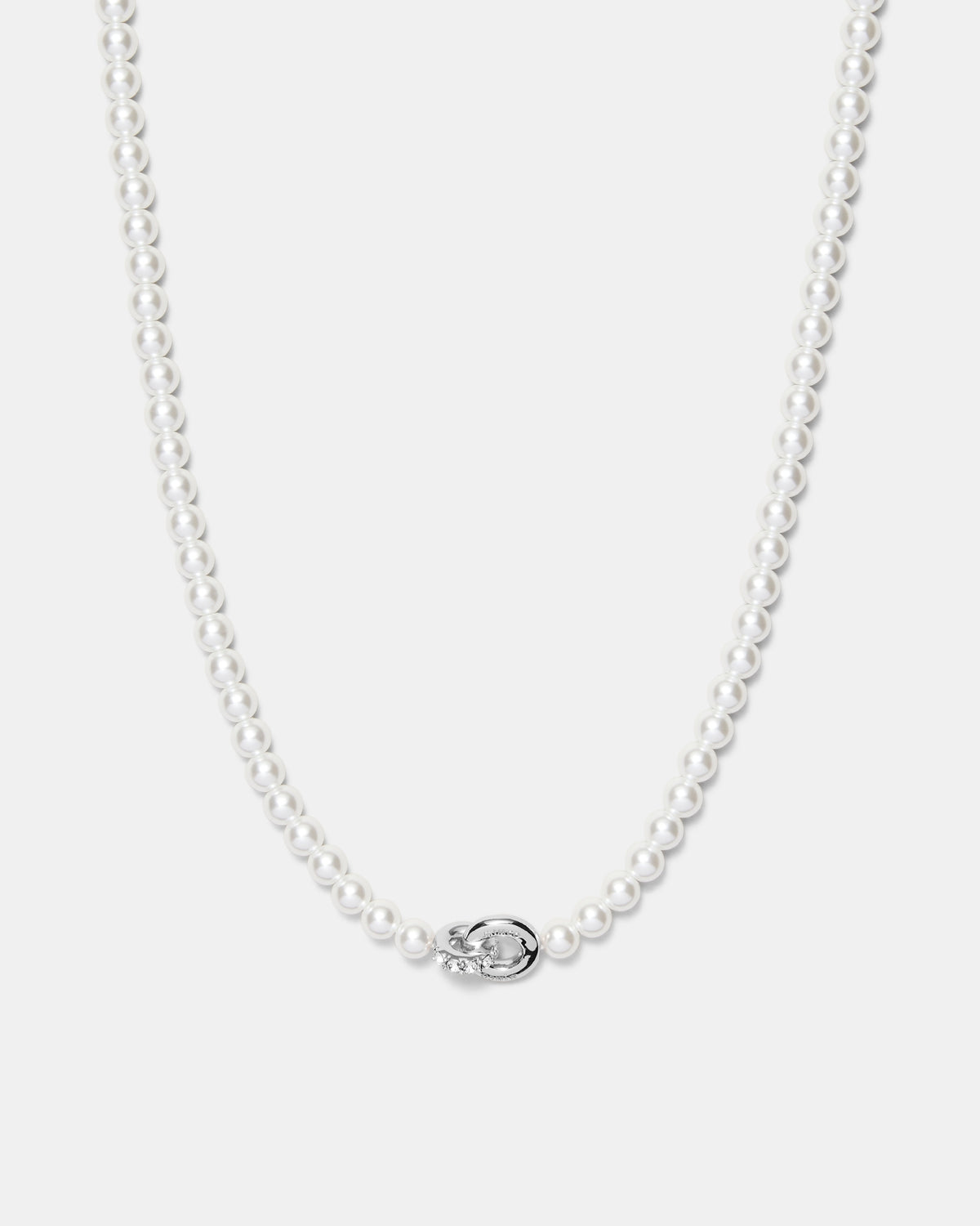 Circulate Pearl Necklace - Silver