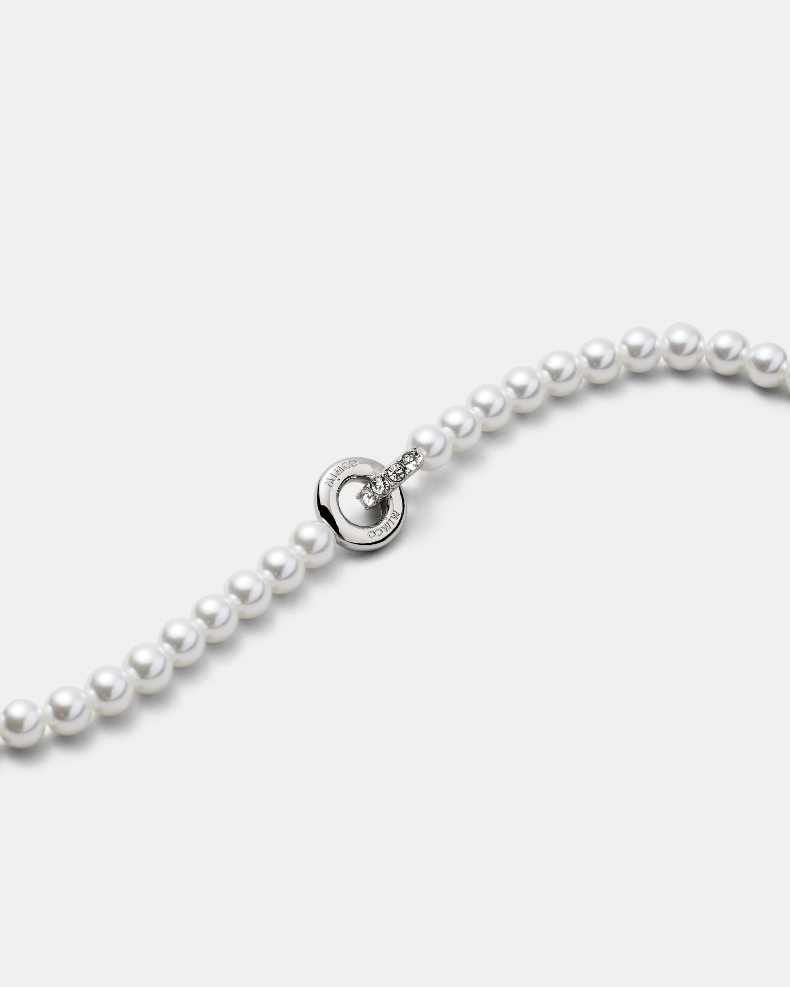 Circulate Pearl Necklace - Silver