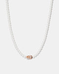Circulate Pearl Necklace - Rose Gold