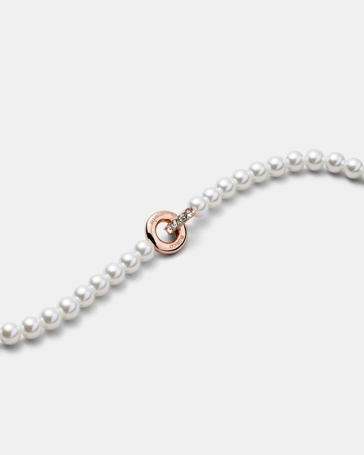 Circulate Pearl Necklace - Rose Gold