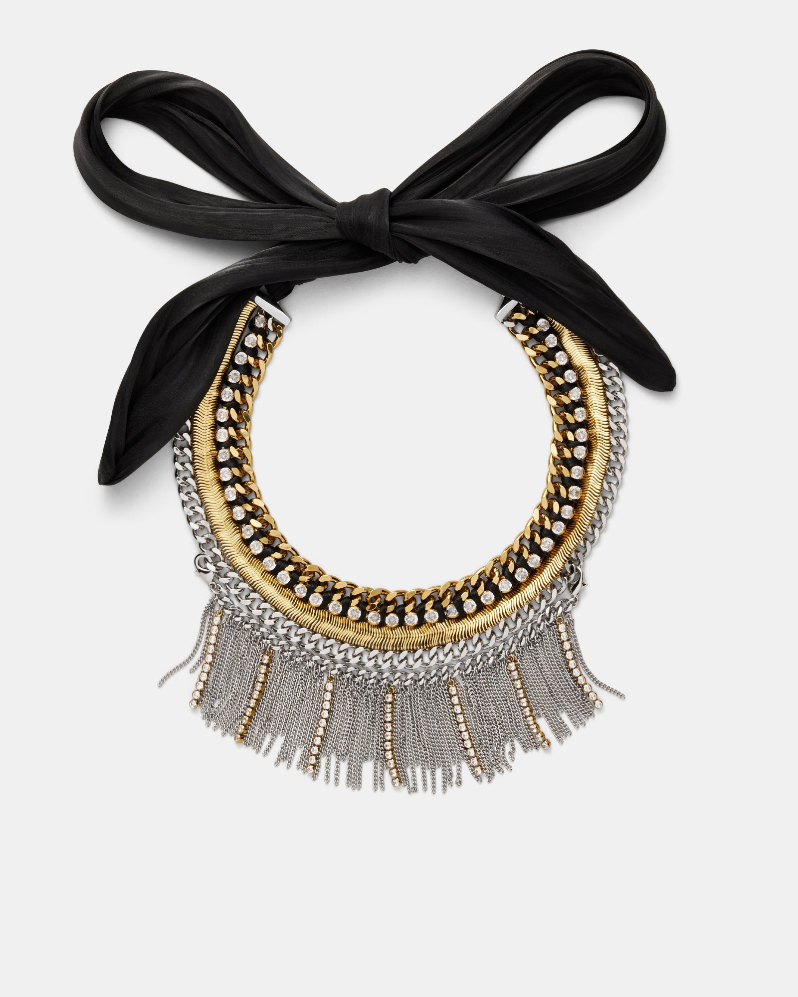 Pirouette Statement Necklace - Black