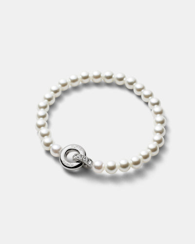 Circulate Pearl Bracelet - Silver